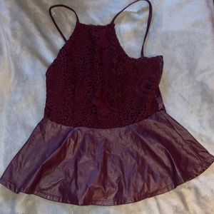 Maroon Charlotte Russe tank
